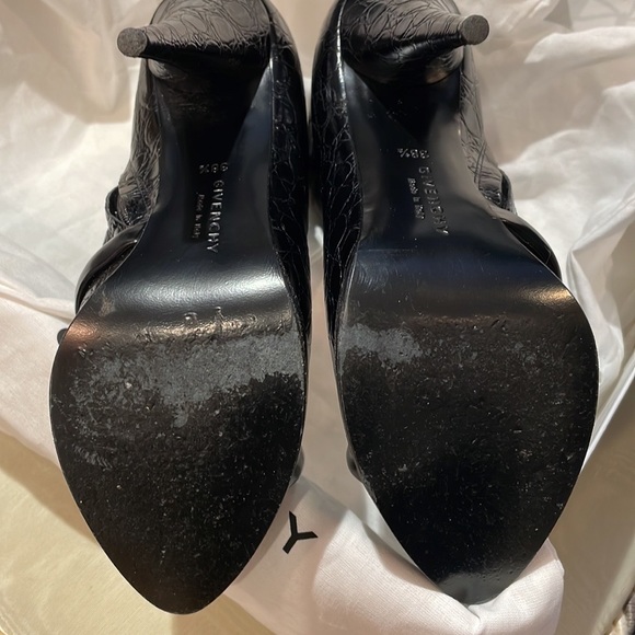 Givenchy Doodle Ankle Boot Black Croc Print Size 38.5. - Picture 8 of 14
